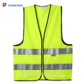 Top Venda de Segurança Reflective Vest com Zíper de Alta Visibilidade Jaqueta de Segurança 3 M Oi Vis Colete Workwear